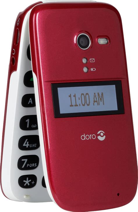 Doro Phoneeasy 626 Cell Phone Burgundy Consumer Cellular