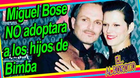 Miguel Bose No Adoptara A Los Hijos De Bimba Youtube