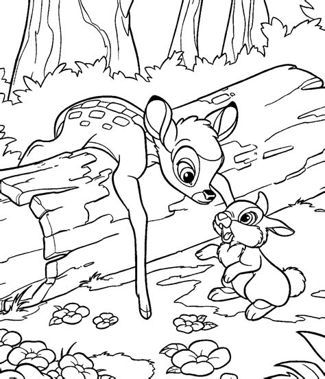Pictures of thumper coloring pages and many more. Value of parental love 18 Bambi coloring pages | Free Printables