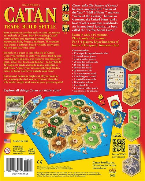In catan, the game board is always different, you can use multiple strategies to win, and there are lots of variations to the rules. Catan: 5th Edition | Toy | at Mighty Ape NZ