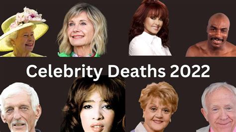 Celebrity Deaths 2022 The Art Of Condolence