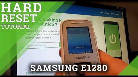 Hard Reset Samsung E1280 Master Reset Tutorial Youtube