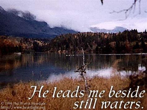Psalm 232 Illustrated He Leads Me — Heartlight Gallery