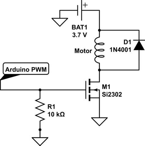 Electronic Arduino Control Of A Coreless Dc Motor Using A Pwm And A