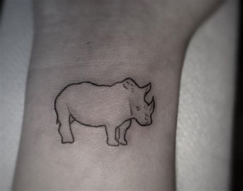 Rhino Tattoo Designs With Meanings 26 Concepts Rhino Tattoo Mother