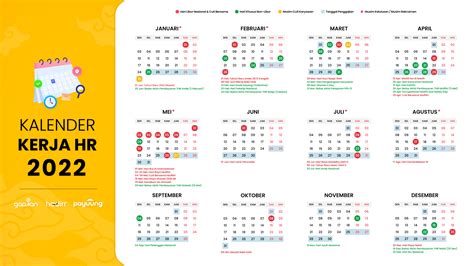 Kalender Kerja 2022 Untuk Memudahkan Kinerja Anda Aplikasi Absensi