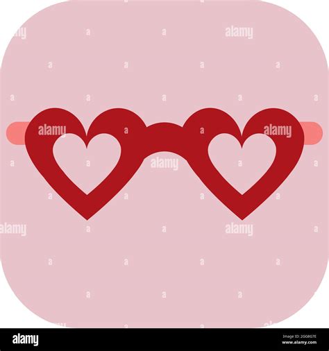 heart glasses illustration vector on a white background stock vector image and art alamy