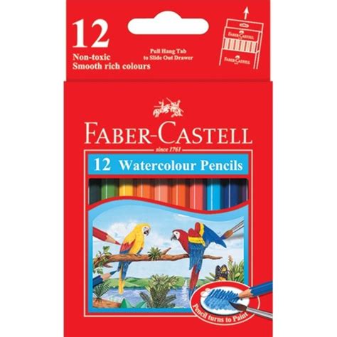 Jual Pensil Warna Faber Castell 12 Pendek Watercolour Shopee Indonesia