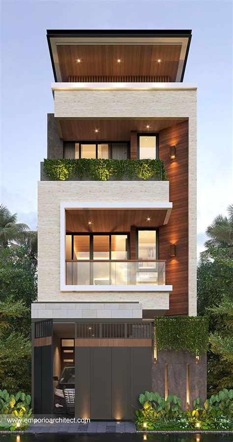 Mr Andrianus Modern House 3 Floors Design Jakarta 24658 House Facade
