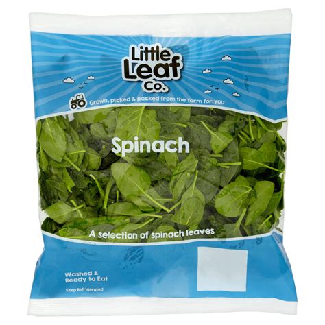 Little Leaf Co Spinach Fresh Vegetables Iceland Foods