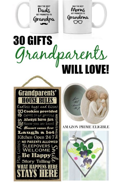 The gift can't be a gift card like the older siblings prefer. Gift Ideas for Grandparents
