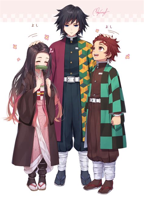 Nezuko Tomioka And Tanjiro By Pixiv Id 15982110 Personajes De Anime