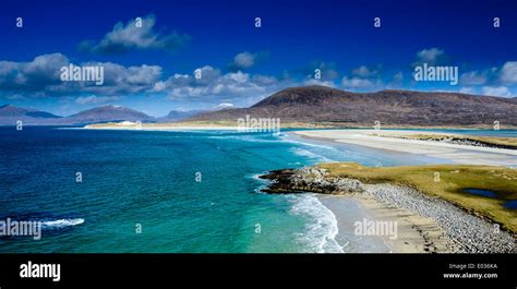 The Beach At Seilebost Isle Of Harris Outer Hebrides Scotland Stock