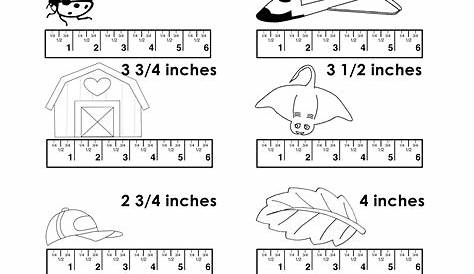 16 Best Images of Kindergarten Worksheets Measuring Inches - Measuring