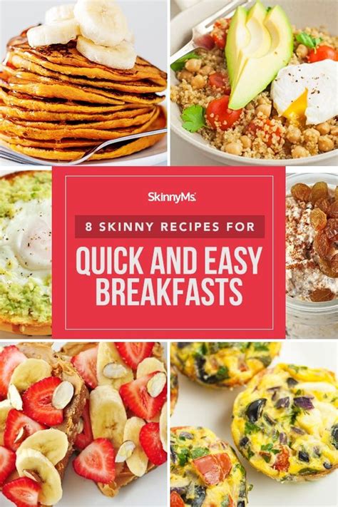 8 Skinny Recipes For Quick And Easy Breakfasts Easy Breakfast