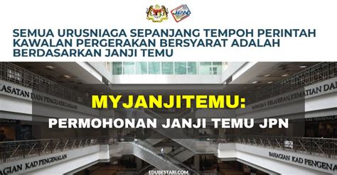 Syarat pendaftaran penerimaan mahasiswa baru unhan ri. MyJanjiTemu JPN: Permohonan Janji Temu Online Untuk Urusan ...