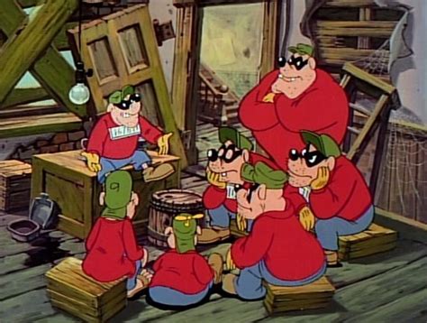 The Seven Main Beagle Boys From Ducktales Big Time Bankjob Burger
