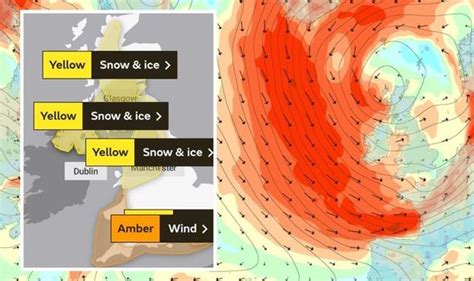 Storm Bella Map 106mph Winds Hit As Met Office Alerts Cover Uk Where
