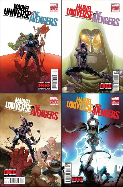 Marvel Universe Vs The Avengers 2012 1 2 3 4 Nm Complete Set