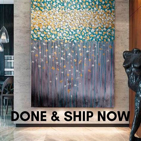 Large Shine Abstract Done And Ship Now Modern Art Abstract Modern