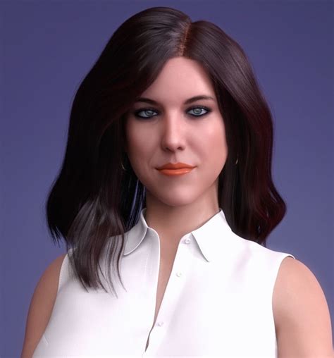 claire for genesis 8 and8 1 female 3d model rigged cgtrader
