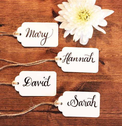 Personalised T Cards Wedding Place Cards Wedding Favour Etsy