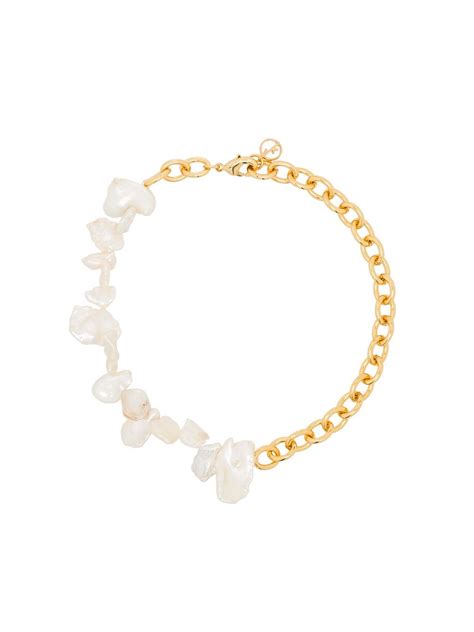 Anissa Kermiche Two Faced Shelley Pearl Anklet Farfetch
