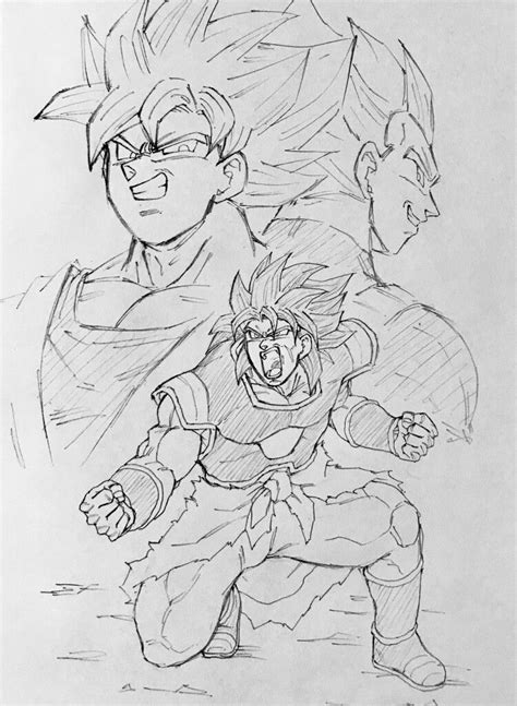 He is heavily based off on the broly from the dragon ball super: Goku And Vegeta Drawing at PaintingValley.com | Explore ...