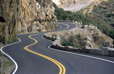Very Curvy Road In The Mountains By Per Swantesson