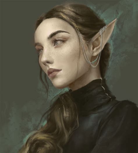 Elf Portrait By Valeriia Korzhova Rimaginaryelves