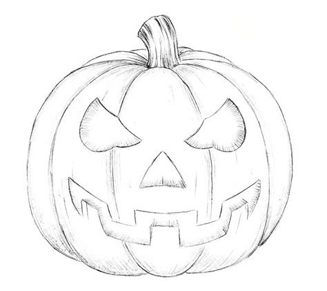 Интересная статья по теме как рисовать тыкву на хэллоуин карандашом