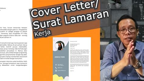 Sebuah surat lamaran pekerjaan ada banyak istilah penyebutannya, seperti jobs letter, application letter atau cover letter yang artinya adalah sebuah dokumen yang berisikan informasi tentang kualifikasi dan pengalaman kamu, dan. Surat Lamaran Kerja/Cover Letter - YouTube