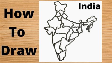 Simple Trick To Draw The Map Of India With State Youtube