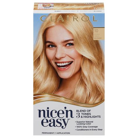 Save On Clairol Nice N Easy Color Care Formula Extra Light Blonde 10 Order Online Delivery