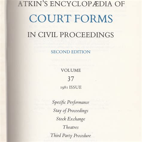 37 Atkins Court Forms 2nd Ed 1981 Issue Volume Page Flickr