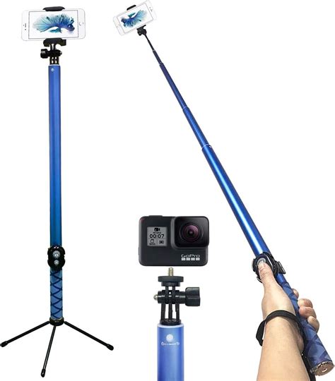 BMZX Extra Lang 3 Meter Bluetooth Selfie Stick Stativ Erweiterbar