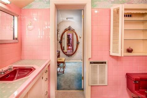 Pink Vintage Bathroom 1950s Bathroom Tile Bathroom Vintage Pink