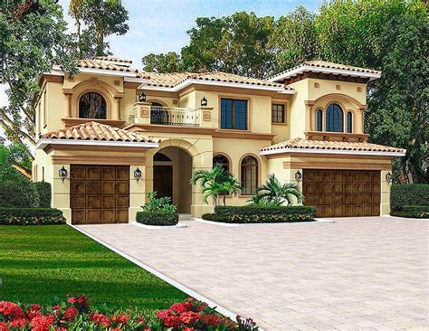 Plan 32232aa Luxury Mediterranean Style House Plan With Stunning Master