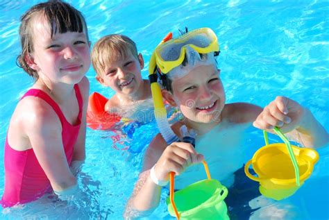 Fun In The Pool Stock Photo Image Of Buckets Child Girl 2616740
