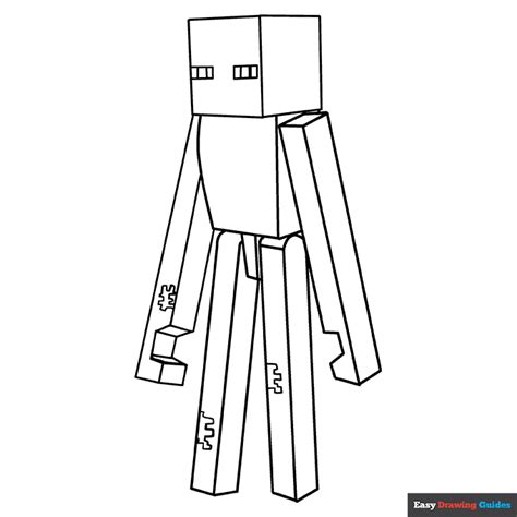 Free Minecraft Enderman Coloring Pages