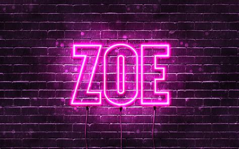 Download Wallpapers Zoe 4k Wallpapers With Names Female