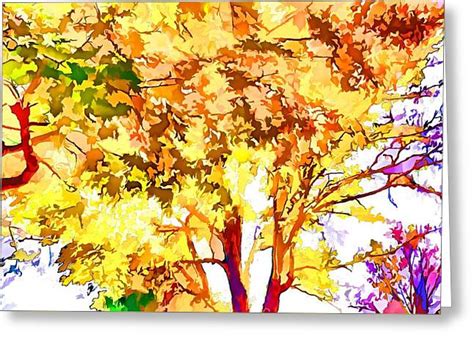 Autumn Trees 1 Painting By Lanjee Chee