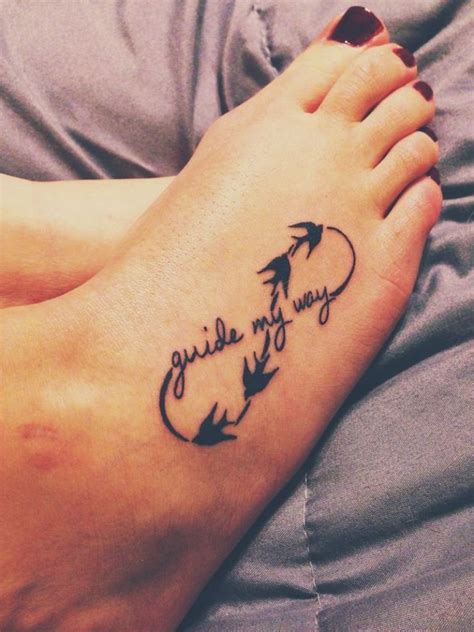 64 Cute Infinity Tattoos For Foot Tattoo Designs