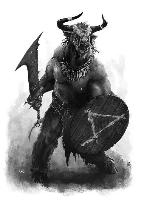 The Minotaur Is A Mythical Creature Portrayed In Classical Times With