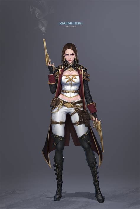ArtStation GUNNER Bageumi L Female Character Concept Character