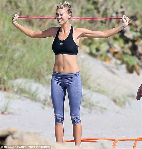 Kelly Rohrbach Shows Off Her Toned Frame While Prepping For Baywatch