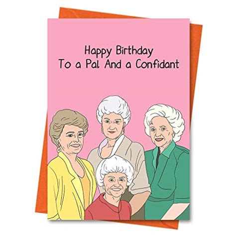 Golden Girls Birthday Card Funny Birthday Card Blanche Rose Dorothy