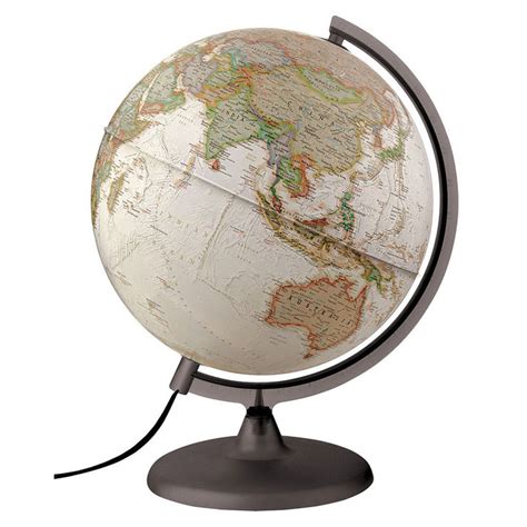 National Geographic 30cm Executive Illuminated Globe In Brown Costco Uk
