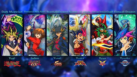 Yugioh Anime Main Protagonists By Lioneax On Deviantart