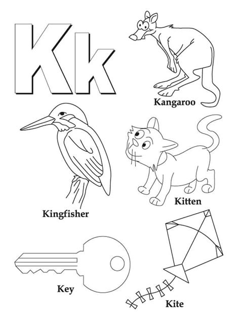Alfabeto Imprimible K Para Colorear Imprimir E Dibujar Coloringonlycom